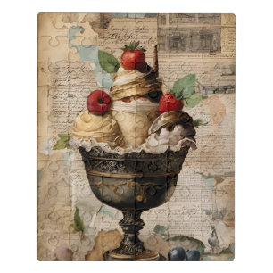 Ice cream Sundae Collage  Jigsaw Puzzle