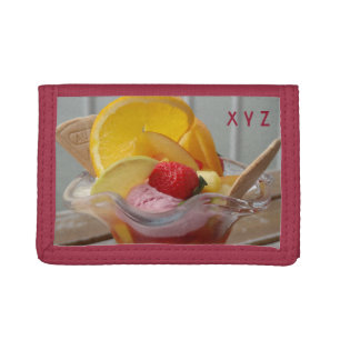 Ice Cream Sundae custom monogram wallets