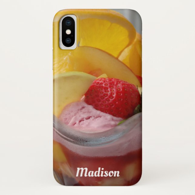 Ice Cream Sundae custom name phone cases (Back)