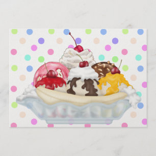 Ice Cream Sundae Invitation
