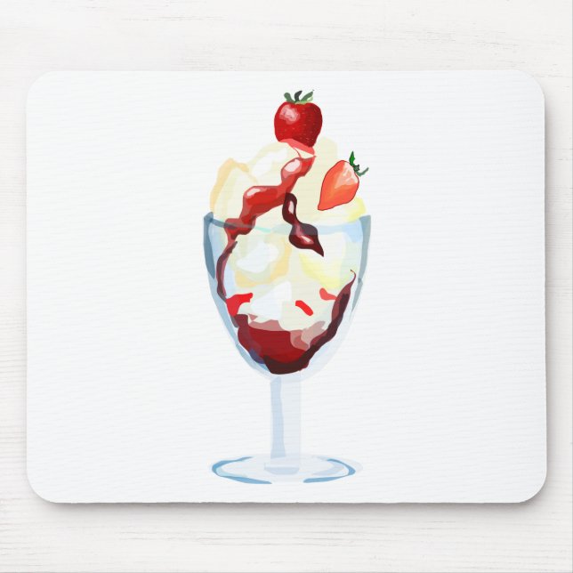 Ice Cream Sundae Mouse Pad (Front)