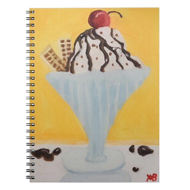 Ice Cream Sundae Notebook (Front)