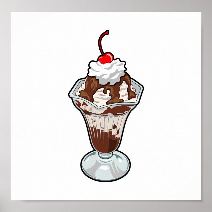 Ice Cream Sundae Poster