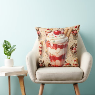 Ice cream sundae premium body cushion