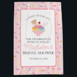 Ice Cream Sundae Scooped Up Bridal Shower Favors Medium Gift Bag<br><div class="desc">She’s Been Scooped Up! a darling bridal shower theme that’s as sweet as love itself! With a pink sprinkle background and ice cream sundae charm,  this collection is perfect for celebrating the bride-to-be in style.</div>