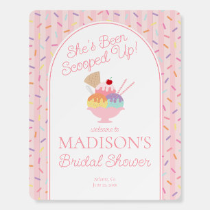 Ice Cream Sundae Scooped Up Sweet Bridal Shower Foam Board