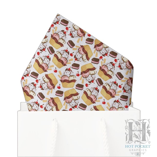 Ice Cream Sundae Tissue Paper (Creator Uploaded)
