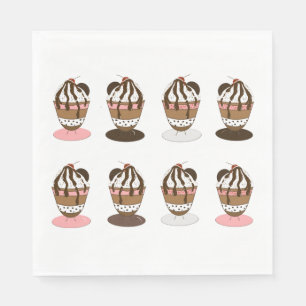 Ice Cream Sundaes Napkins
