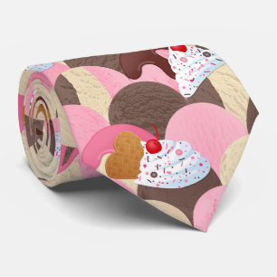 Ice Cream Sundaes Neck Tie