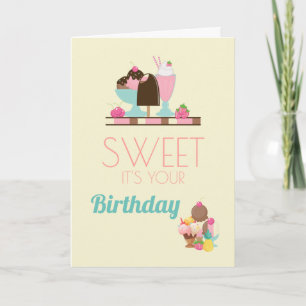 Ice Cream - Sweet Birthday Card