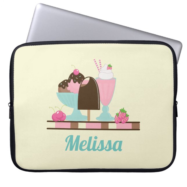 Ice Cream Sweet Treats Laptop Sleeve (Front)