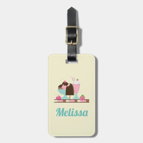 Ice Cream Sweet Treats Luggage Tag