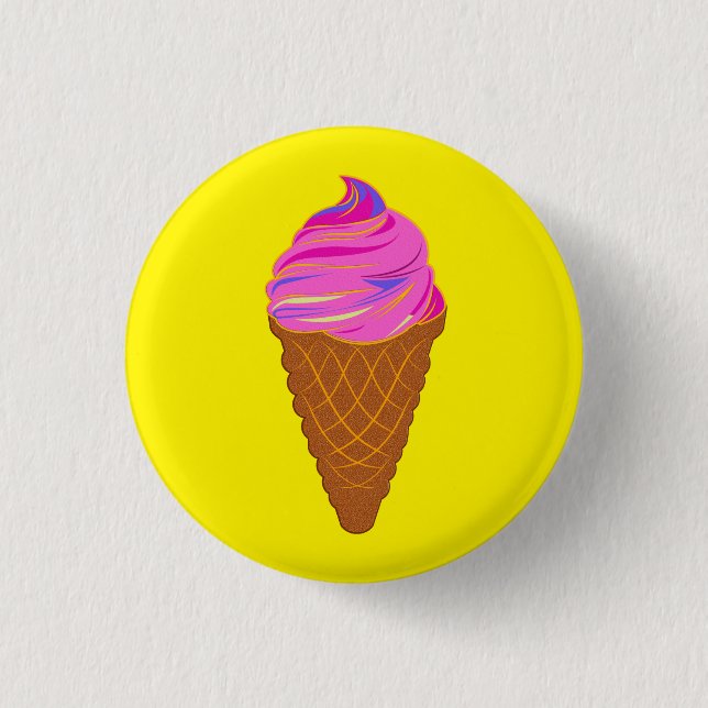 ice cream sweetcream   button (Front)