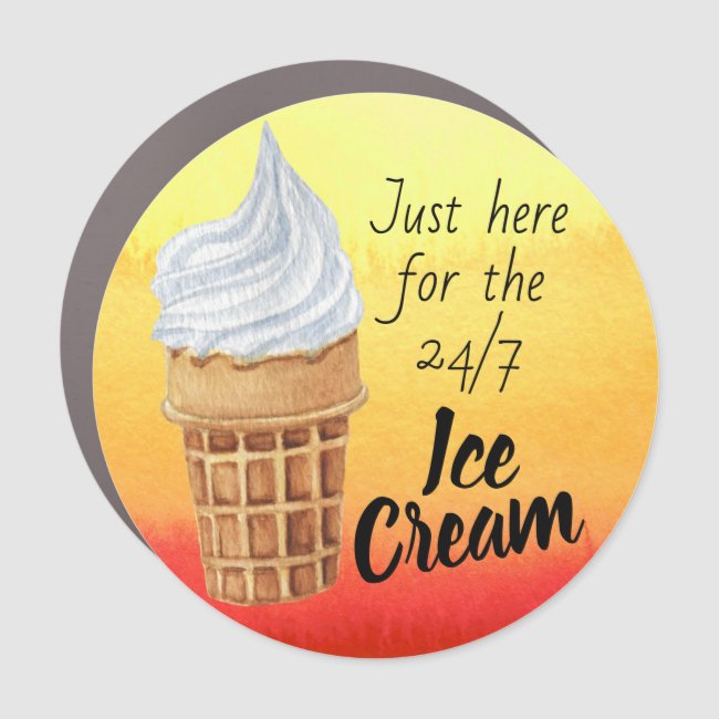 Ice Cream Swirls Cruise Lover Cabin Door Marker Car Magnet