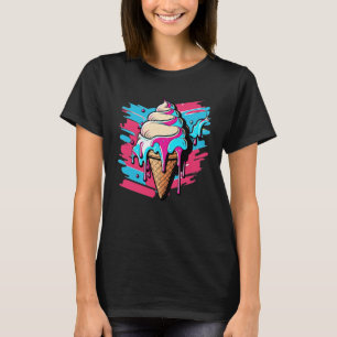 Ice Cream Synthwave 80s Retrowave Aesthetic  1 T-Shirt
