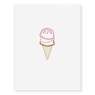 ice cream Temporary Tattoos