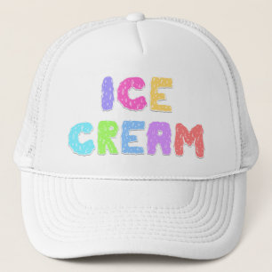 Ice Cream Text – Light Trucker Hat