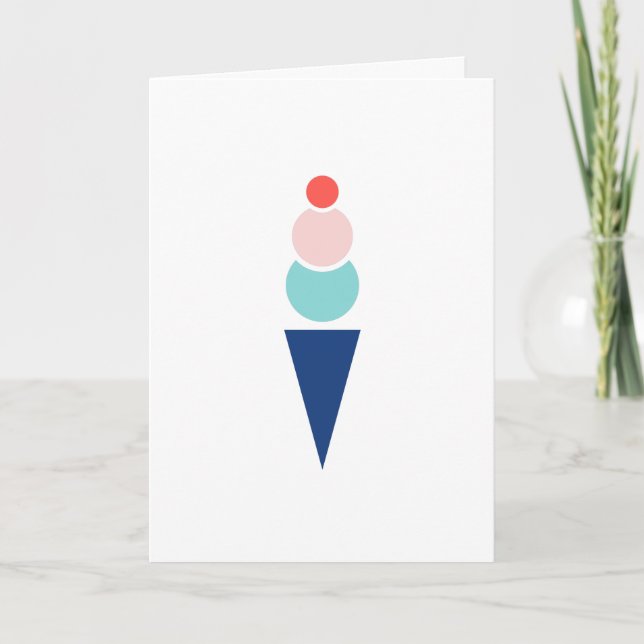 Ice Cream Thank You Note Card (Front)