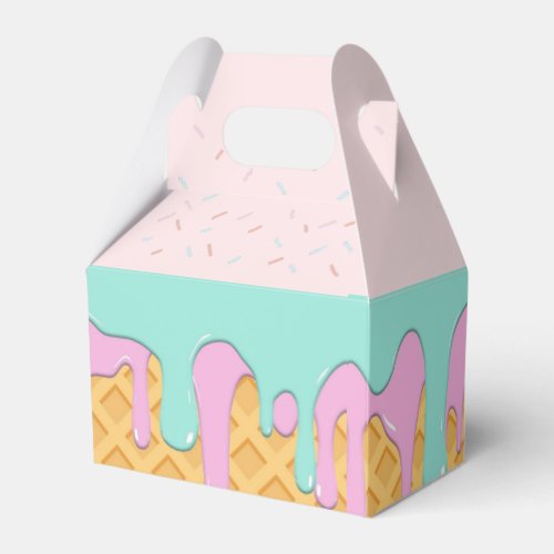 Ice Cream theme favor boxes