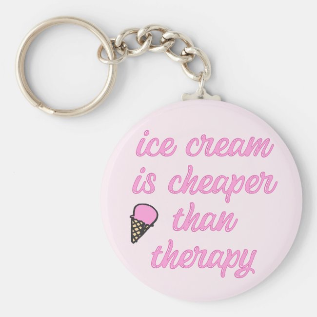 Ice cream therapy - Funny Summer Quote