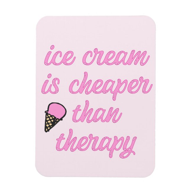 Ice cream therapy - Funny Summer Quote