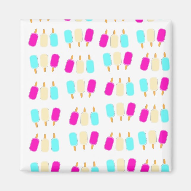 ice cream three colors magnet (Front)