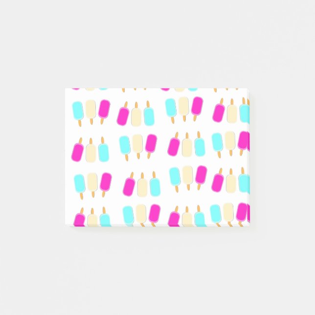ice cream three colors post-it notes (Front)