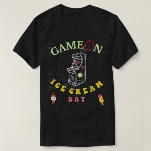 ICE CREAM TIME  VIDEO GAME QUOTE Tee T_Shirt