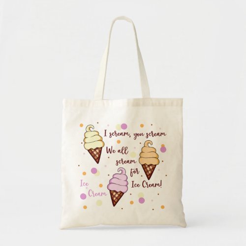 Ice Cream Tote Bag