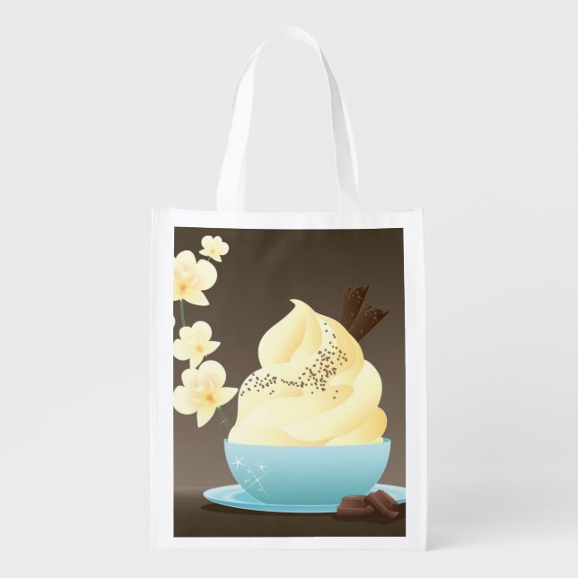 Ice Cream Treat Grocery Bag (Front)