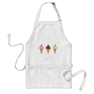 Ice Cream Trio Adult Apron