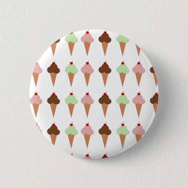 Ice Cream Trio Button (Front)