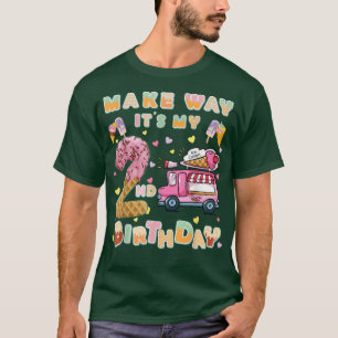 Ice cream truck birthday Kids Make way it's my 2nd T-Shirt