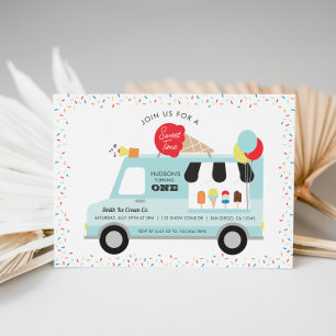 Ice Cream Truck Birthday Party Invitation