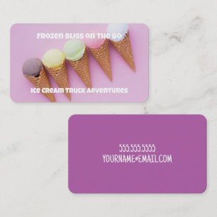 Ice Cream Truck Business Card