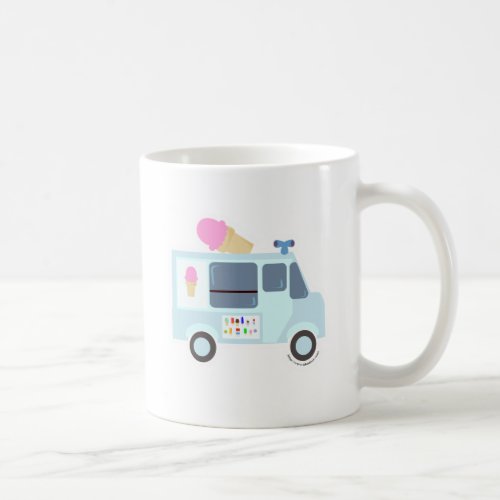 Ice Cream Truck Cute Sweet Illustration Coffee Mug