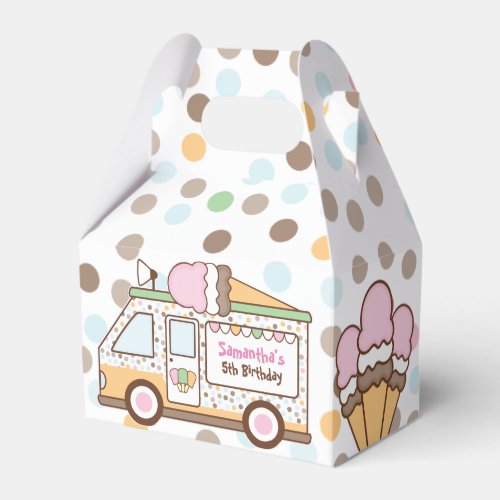 Ice Cream Truck Favor Boxes