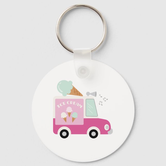 Ice Cream Truck Keychain (Front)