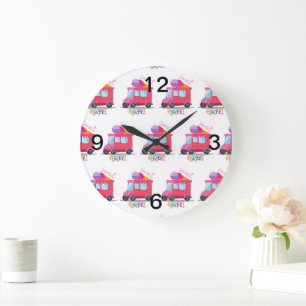 ice cream truck large clock