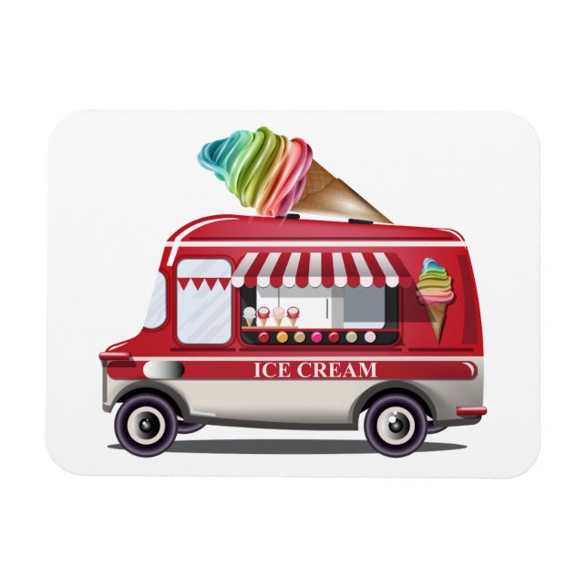 Ice Cream Truck magnet (Horizontal)