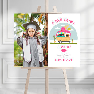 Ice Cream Truck Photo Kids Preschool Graduation Foam Board