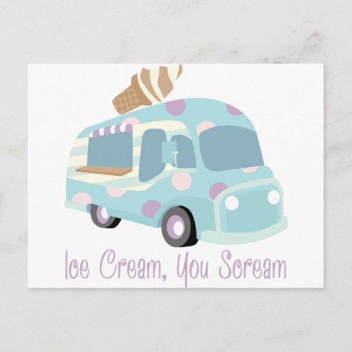 Ice Cream Truck Postcard