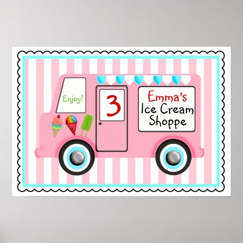 Ice Cream Truck Poster