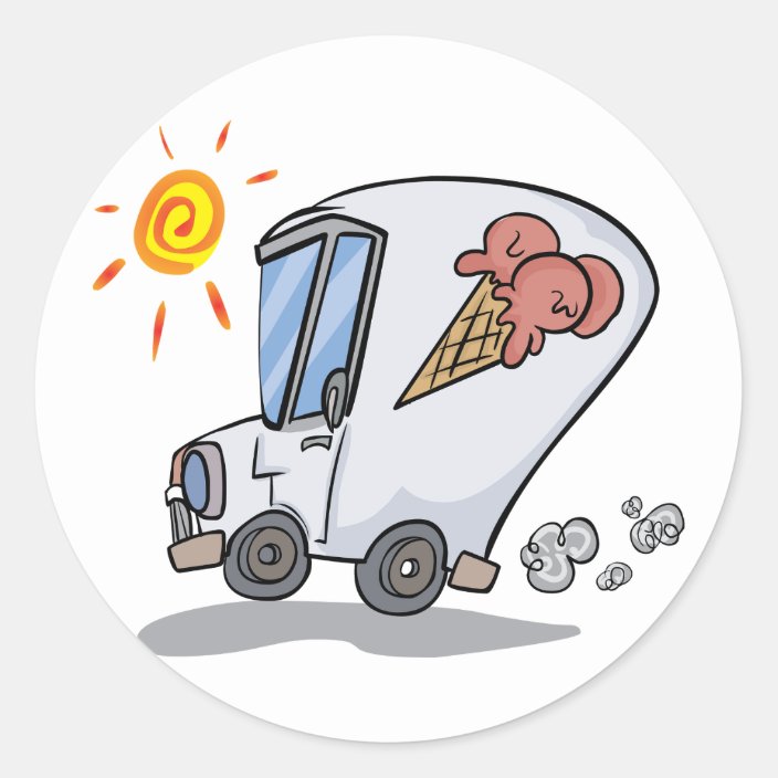 Ice Cream Truck Stickers Zazzle Com