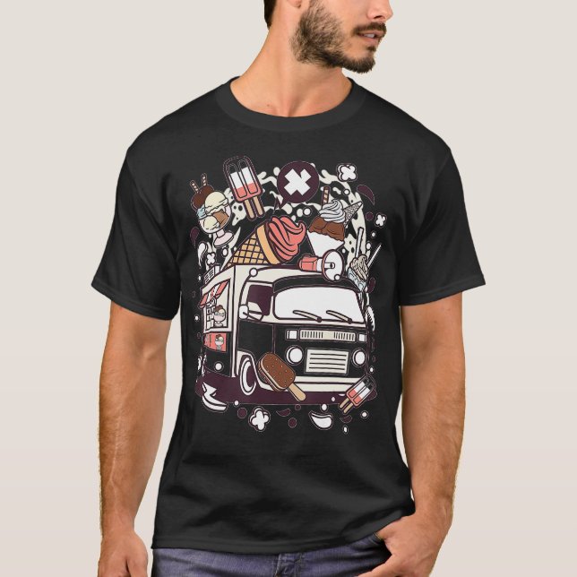 Ice Cream Truck Tshirt  (Front)