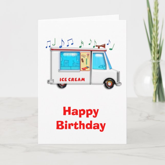 Ice Cream Truck with Music Card (Front)