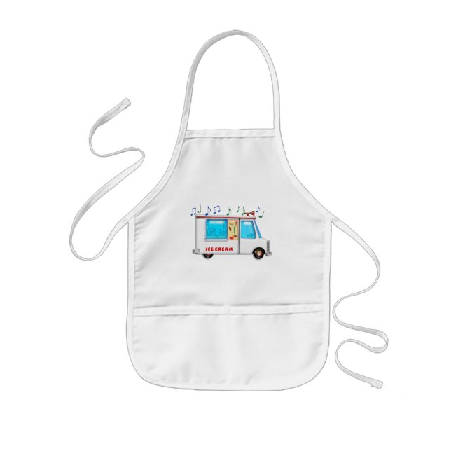 Ice Cream Truck with Music Kids' Apron (Front)