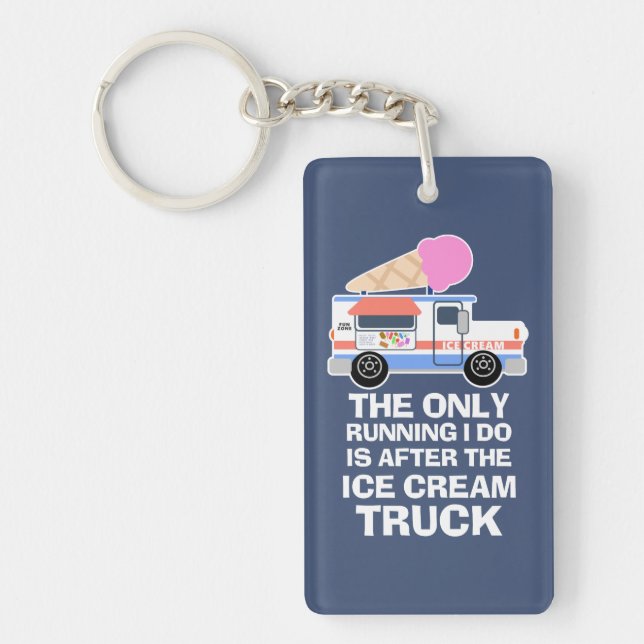 Ice Cream Truck Workout Keychain (Front)