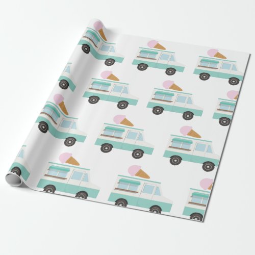 Ice Cream Truck Wrapping Paper