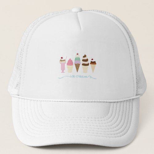 Ice Cream Trucker Hat